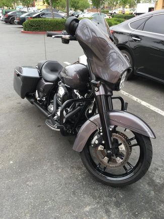 Swing your blacked out nicely, all you have to do is ride.

Nice bike.