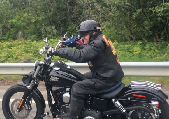 Me on my 2017 Street Bob, will be 56 next month