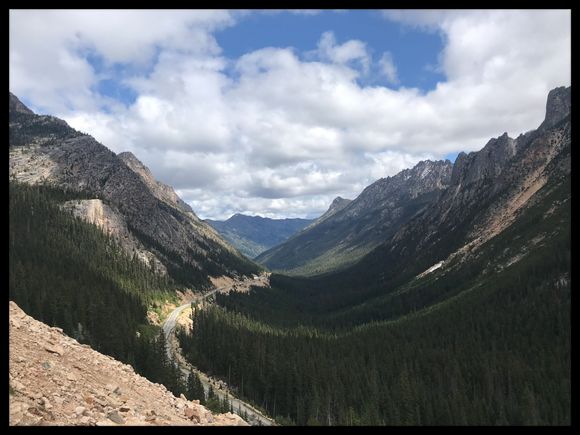 ... up at the lookout.... looking back East....