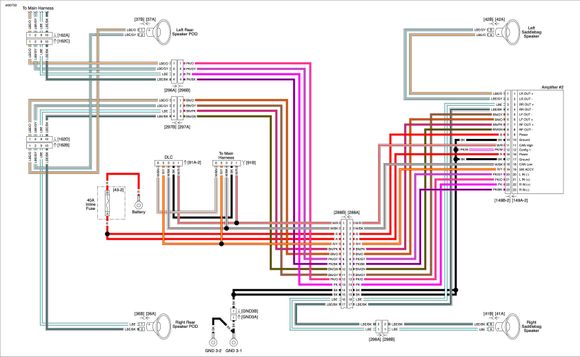 2015 Touring Pinout for Amp 2