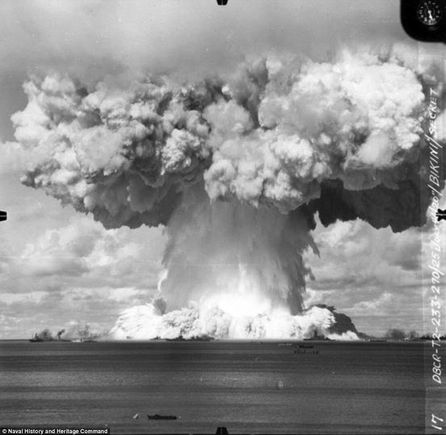 Test Baker Bikini '46...bummer! Ruined those pretty ships too! Shame!