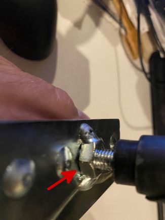 Nut doesn't sit flat on this one.