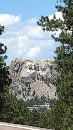 Mt Rushmore from the Scoval Johnson Tunnel.