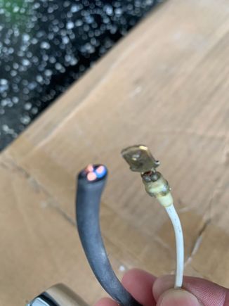 Black tubed wire are front signals 