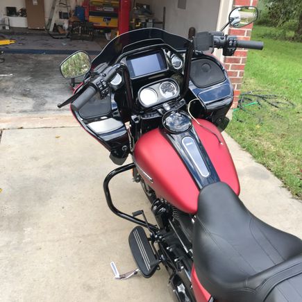 Handle bar installed