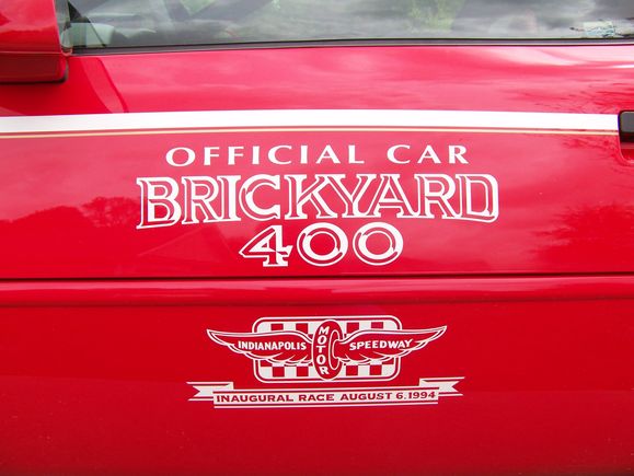 One of 25 Corvette Convertibles used at the Inaugural "Brickyard 400" on 8/6/1994
