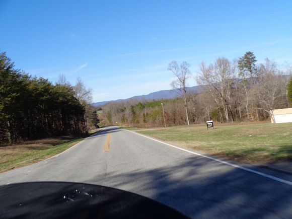 Facing the mountains toward home...