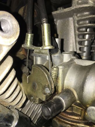 Could anyone please tell me the best way to remove he throttle cables from the carb, it looks like you just need to turn the round ball at the end of the cable and pull it out of the housing but easier said than done... 86 Sportster 883 if that helps
