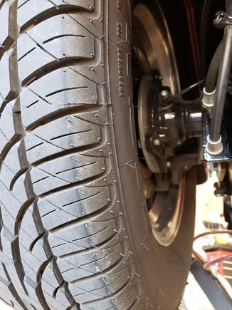 Left rear inside wheel