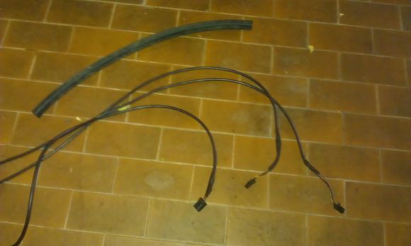 New electrical cable that will run in the harness connecting real lights to the relay under the seat.