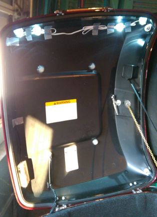 Yeah, it'll look a lot better when I get some black tape over the wires.