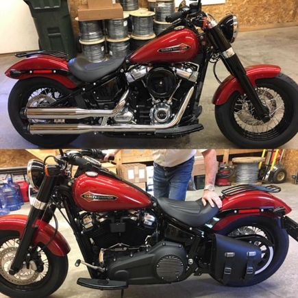 I went with the Rinehart mufflers and stayed with the stock headpipe. Sounds and runs great.  