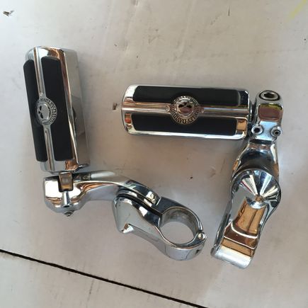 Adjustable foot pegs mounts and WG Pegs $125