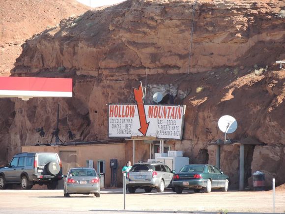 Fueling up at Hollow Mountain in Hanksville.