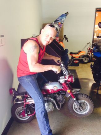 Reliving memories of my first bike..a honda 50 mini trail just like this one.