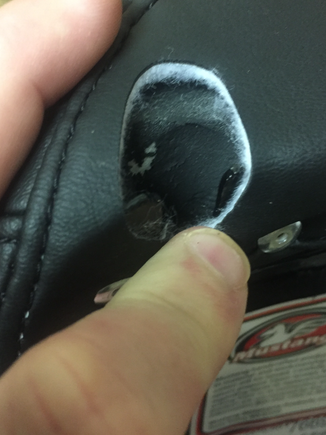 Metal groves lips, of the pillion, slips onto the round bolts, that hold the solo drivers seat.