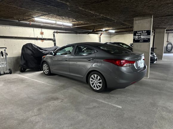 … she is still downstairs in the garage undercover… I’ll start it up again pretty soon … Drive around the block to get the bearings moving…and throw some fuel stabilizer in it …. 