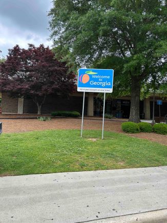 I like paper maps. A stop at the Georgia welcome center was a good way to get one for the week. The guy there showed me a route to take that went around Atlanta. A lady came and started talking, she used to ride all over the area when her husband was alive. Great talk and suggestions before our conversation went serious. We had a very good moment including a prayer before I left.
