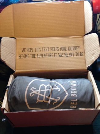 This is an Abel Brown tent and it has paid for itself a few time now. Keeps mosquitoes out better than just a tarp.