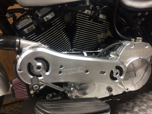 The belt guard on the Touring bike is slightly longer than the Softail.