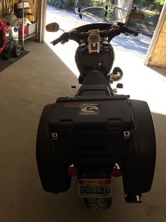Top case I made using HD QR tail rack