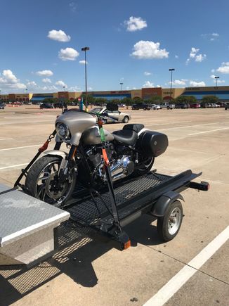 Trailer haul from Fort Worth Harley