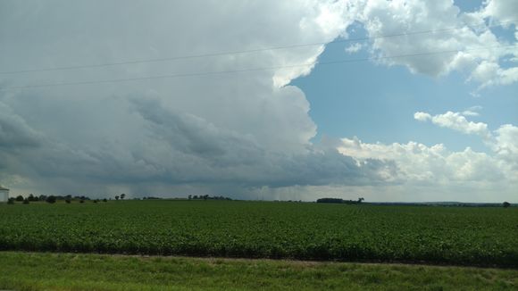 This T-storm cell caused me to change directions.