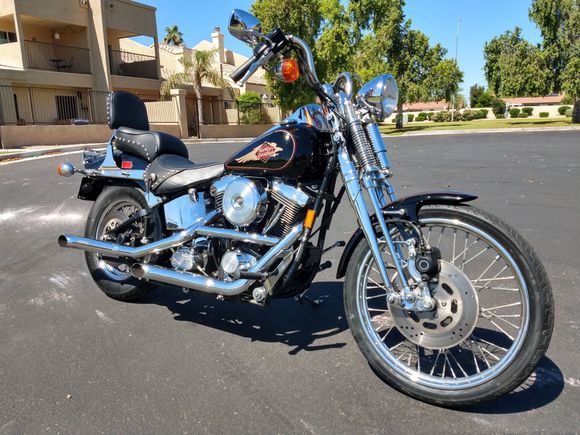 My 98 Springer with buckhorns. They were perfect for this bike.