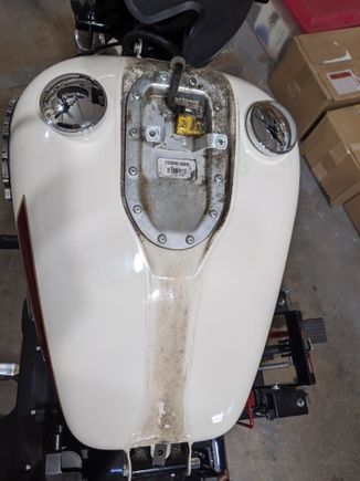 I was a little surprised to see all the mold under the desk.. There were other areas that had mud in them that shouldn't have been. You'll see in a couple of the pictures that there was more must.. when I replaced the rear pulley with a 68 tooth of a supporter the insides of the asked was packed as well.. I think this bike was in a good...