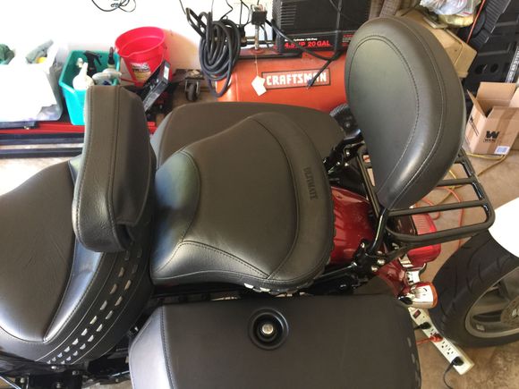 Ultimate seat with backrest relocation kit installed