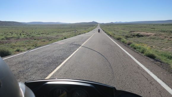 Off through the desert