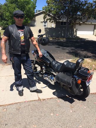 Getting ready to ride.