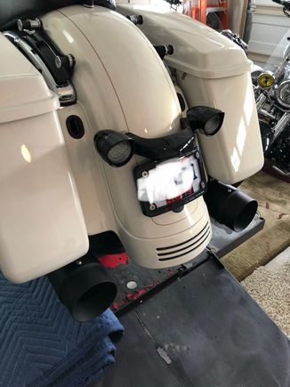 No difference really in rear end look. Just dull black now vs shiny black on Rineharts.