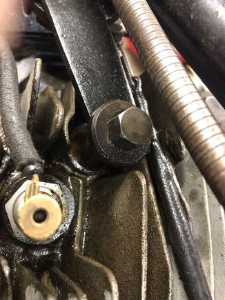 Front head. Oil looks to be coming up from this bolt.