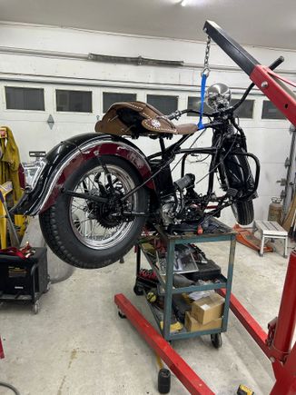 Taking it off the table and putting on the lift 