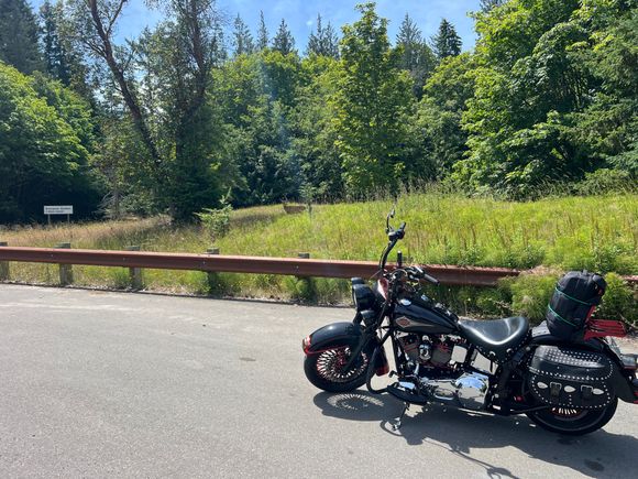 Stopped to layer up before going up to Hurricane Ridge and this dingus snuck right up on me…