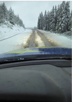 This was this morning June 19 2023, just south of Hinton, Alberta.
My son took it on the way to work.
Summers aren't as long here as Ont.  