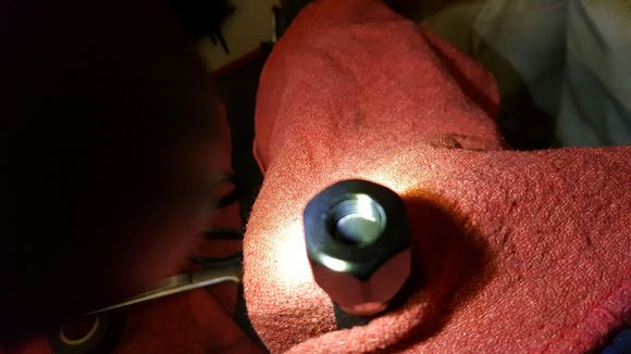 Fully inserted hose into hose end - for the other end just cut
