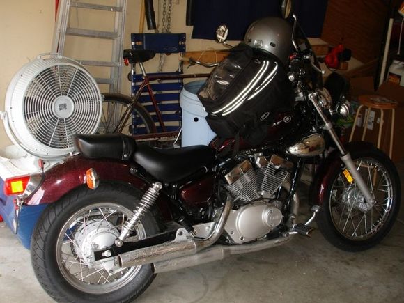 Vstar 250 side shot, had a great report for a 250 cc engine.