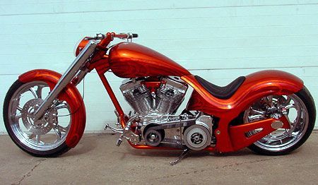 This bike I detailed quite awhile back. It was owned by a Good friend Marc P. Thanks Marc, If you recognize this bike it was built by Klock Werks also featured in HotBike in 05.