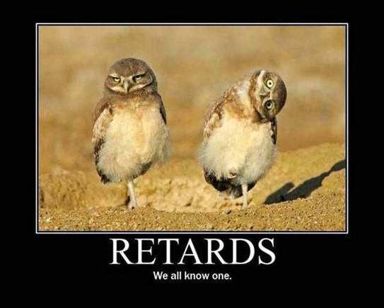 retards   we all know one