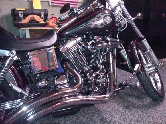 V&amp;H Big Radius 2 into 2 Pipes W/stage 1 intake.