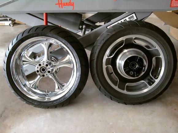 Rear wheels, new vs old.