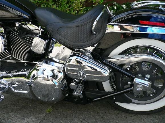 Saddle has been re-padded for extra comfort on the long hauls.