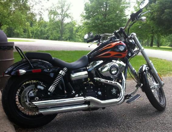Bike at a camp ground in Grafton Il. along the River Road.