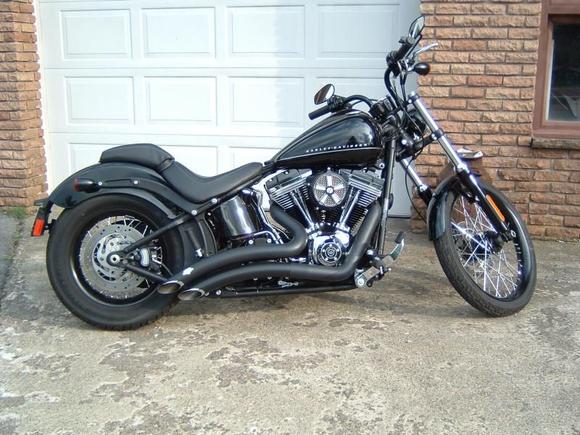 some more pic of the new pipes and rsd judge . sounds great now.