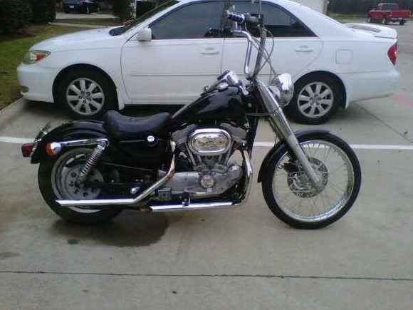 This the Bike before white walls and rear spoke wheel install
