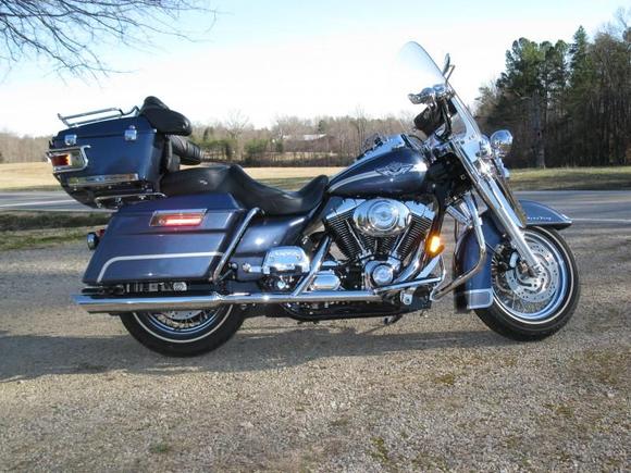 Our Road King, my wife Loves the seat and tour pack for her comfort.