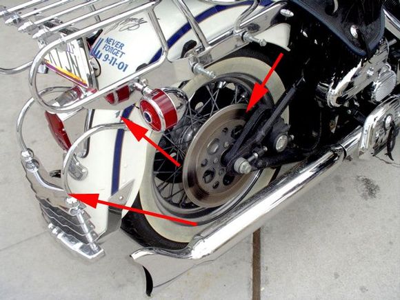 My 'cheese grater' was dented, paint chipped, and unseen damages where gravel got into the the drive sprocket, and damaged the belt and the sprocket. Rear brake disk was bent as well.