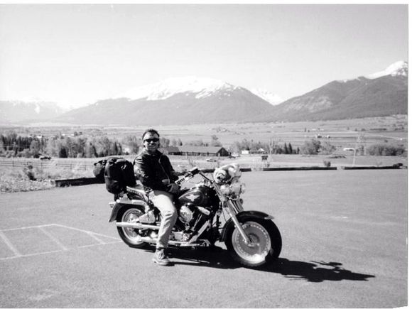 Mick in Joesph Or 1994
on Pappy a 1992 Fatboy